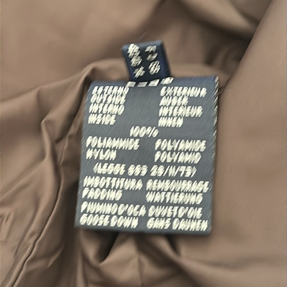 Add Down 8 brown snap front goose down zip pocket vest good pre owned condition - Picture 9 of 9